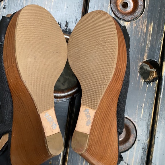 Chloe Wedge Slip On Peeptoe Sandals with Slingback - Picture 9 of 9